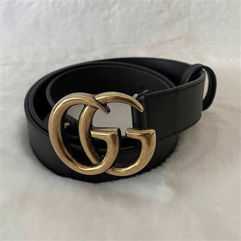 Gucci GG Marmont Leather Belt 